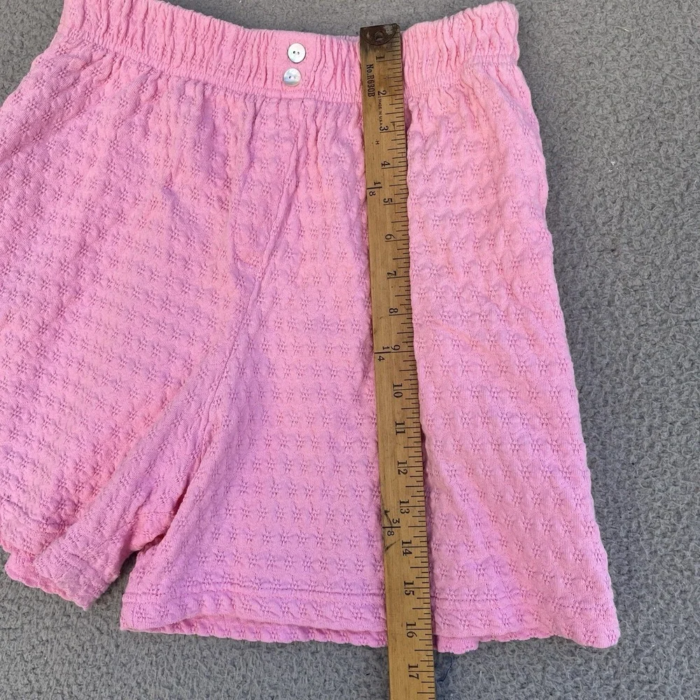 Vintage Time Square Sportswear Pink Shorts Y2K Textured Womens Large - Picture 8 of 9